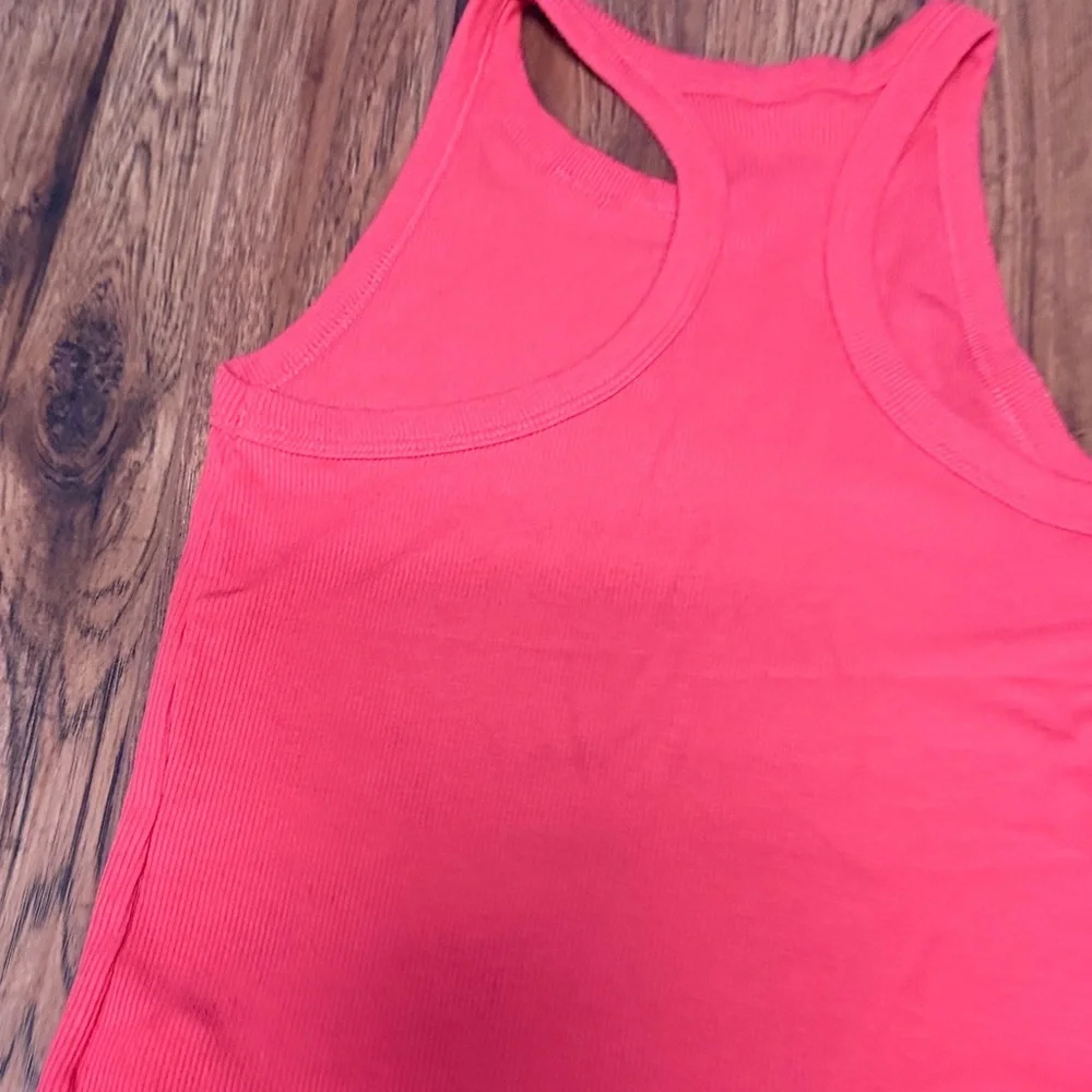 Girls' Old Navy Ribbed Racerback Tank Top - Coral Pink